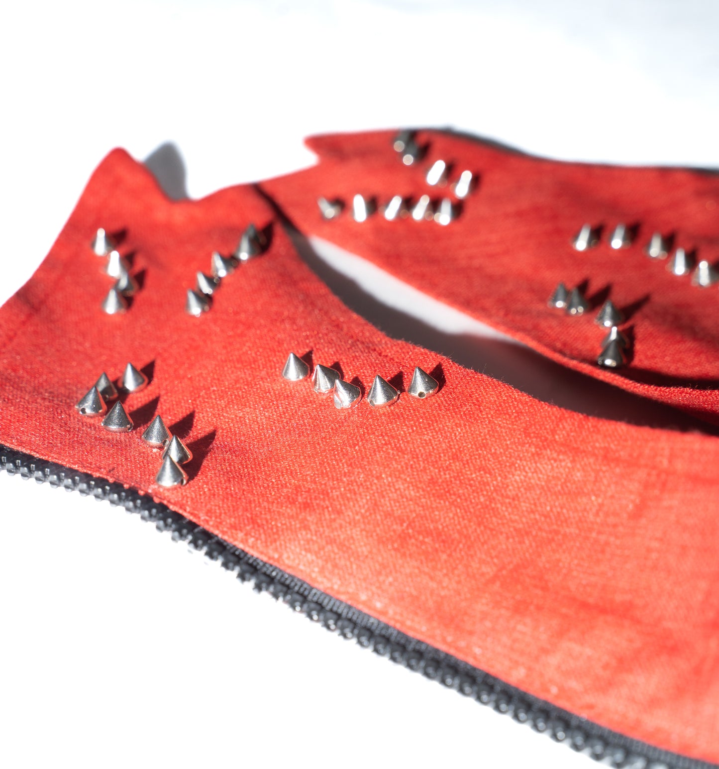 Camisa de lino con cuello desmontable - Roja
