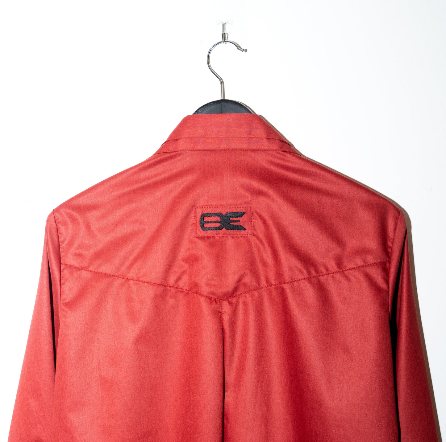 Camisa de satén de algodón - Roja