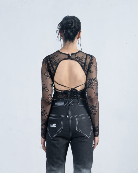 Lace Skin Top