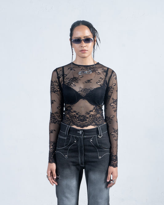 Lace Skin Top
