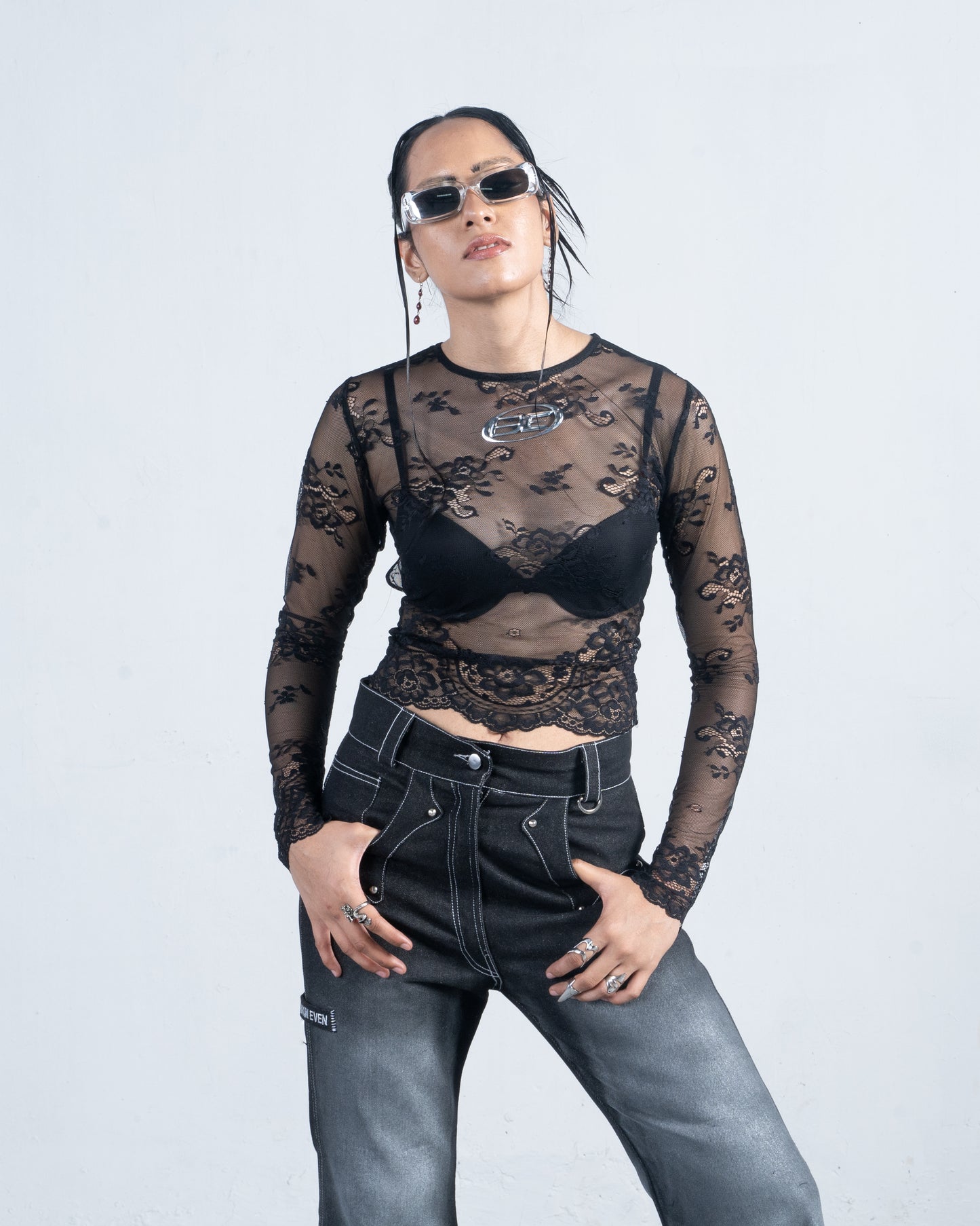 Lace Skin Top