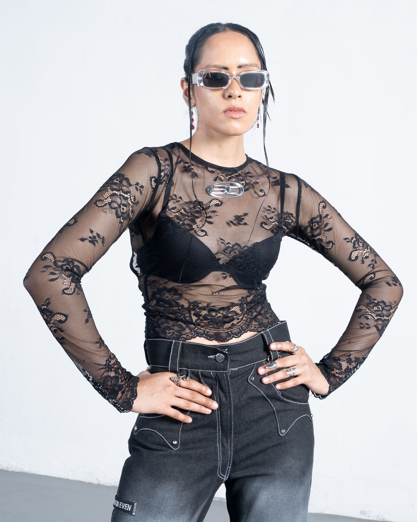 Lace Skin Top