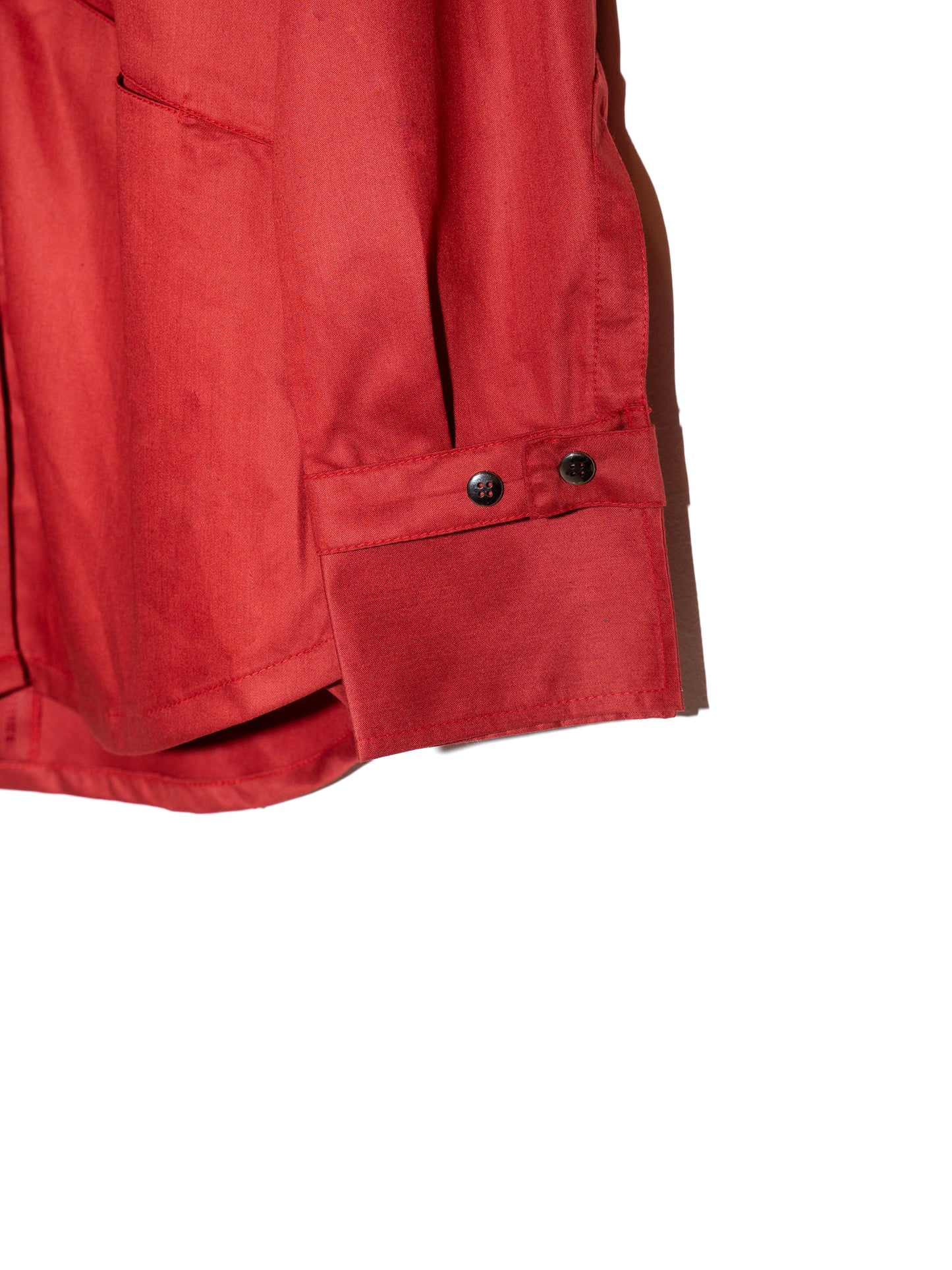 Camisa de satén de algodón - Roja