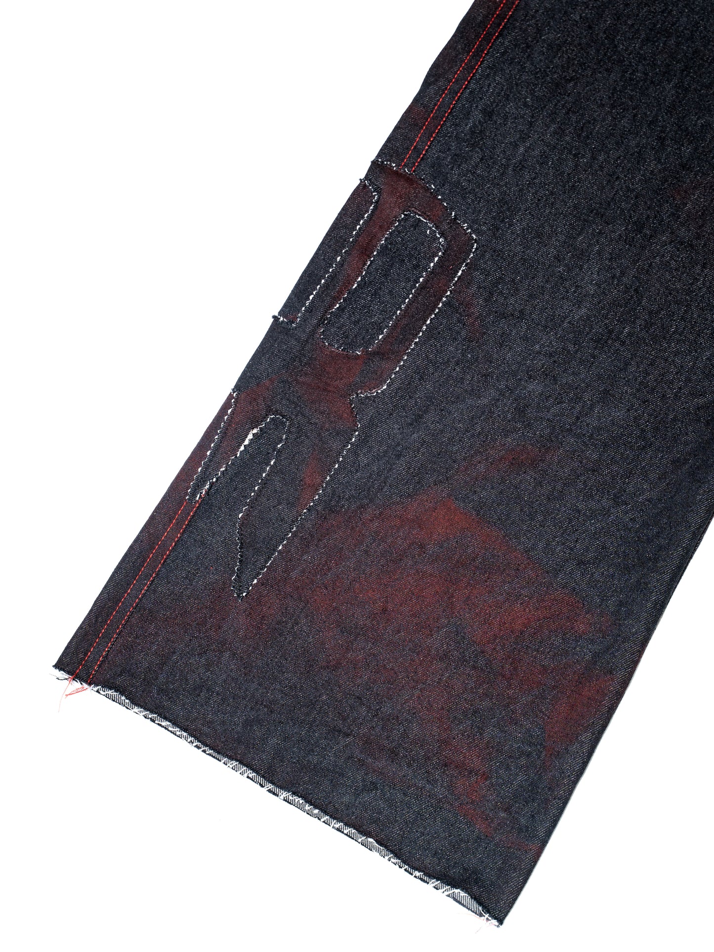 Pantalones vaqueros rojos