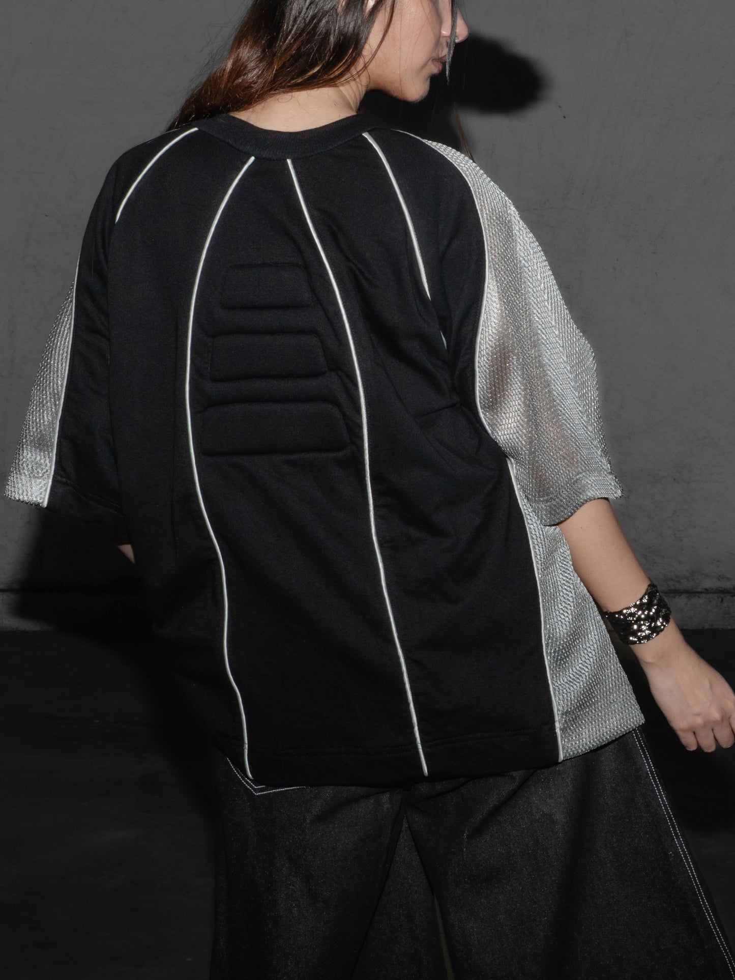 Patchwork T-Shirt with Padding