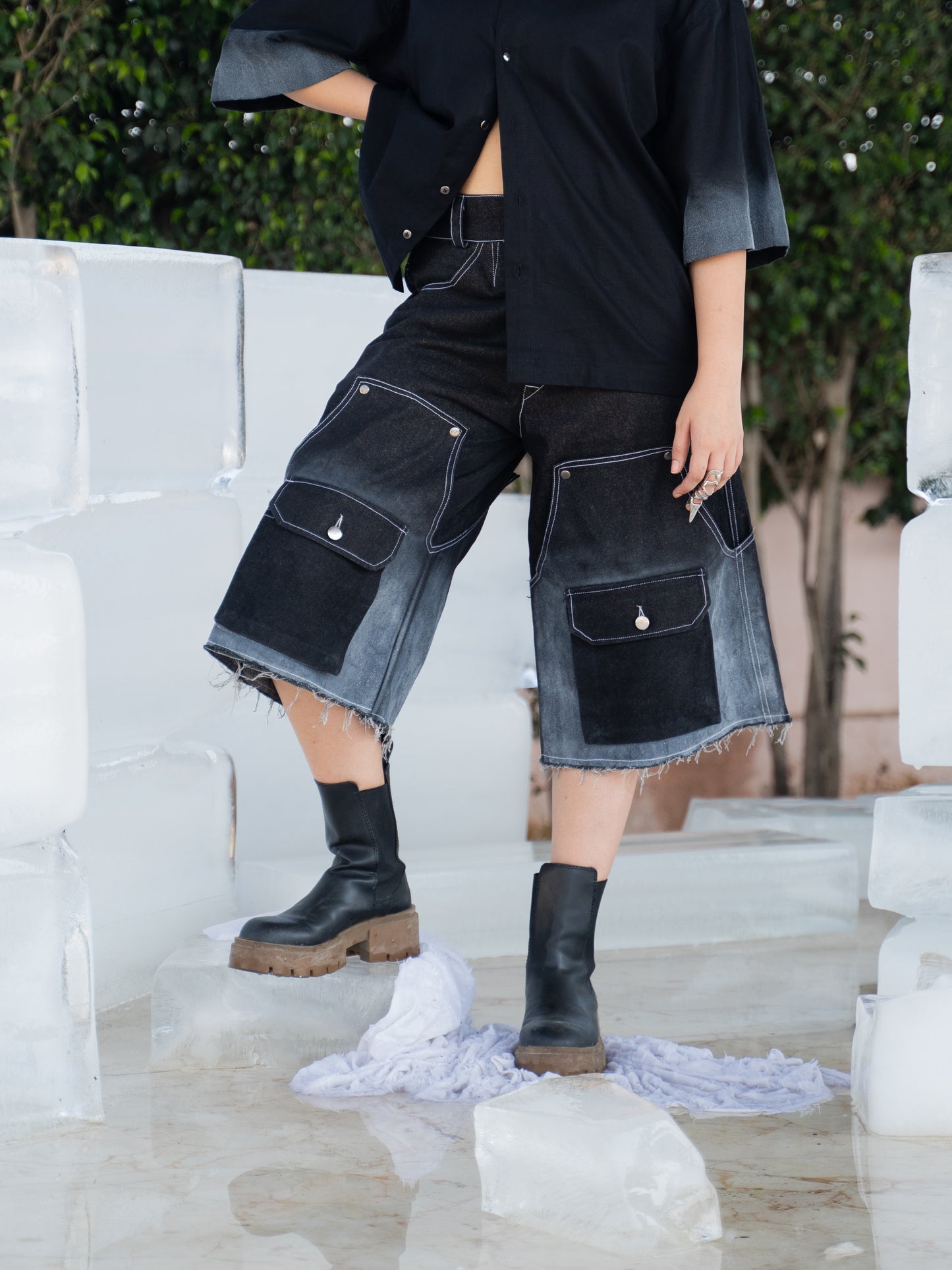 Frosted Jorts - Black