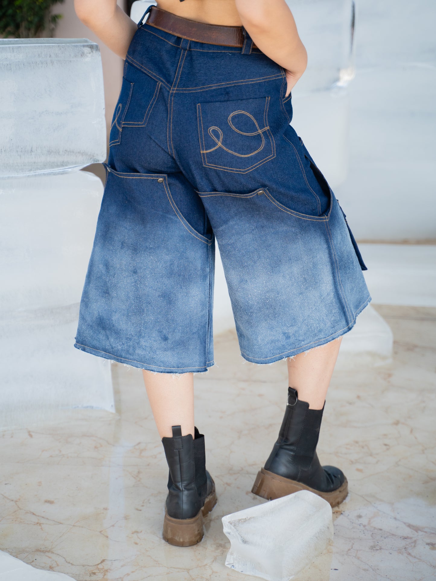 Frosted Jorts - Blue