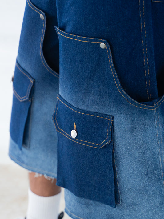 Frosted Jorts - Blue