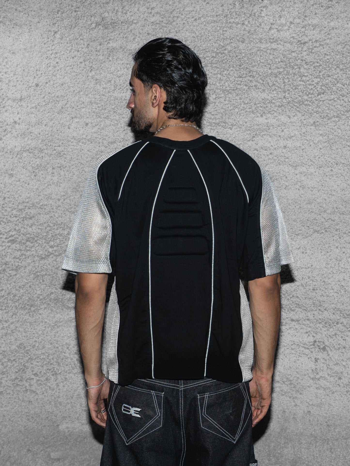 Patchwork T-Shirt with Padding
