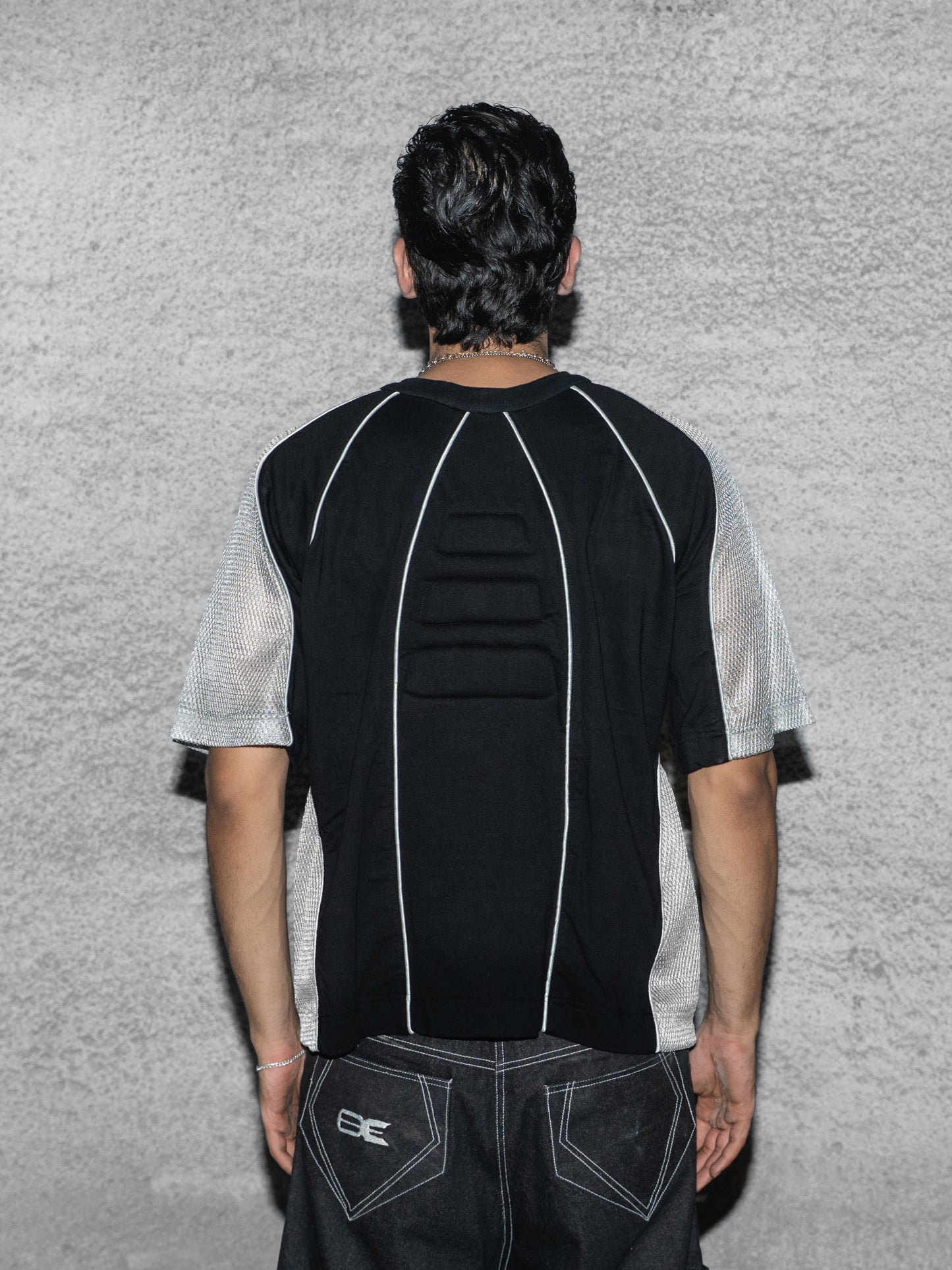 Patchwork T-Shirt with Padding