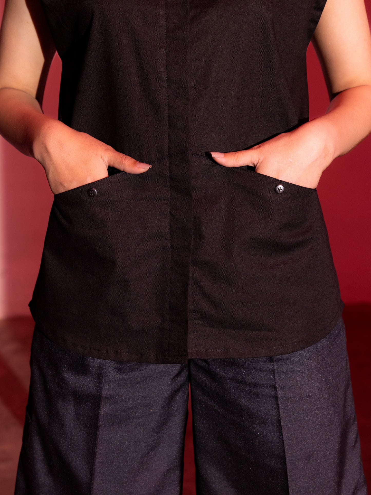 Linen Cut Sleeves - Black