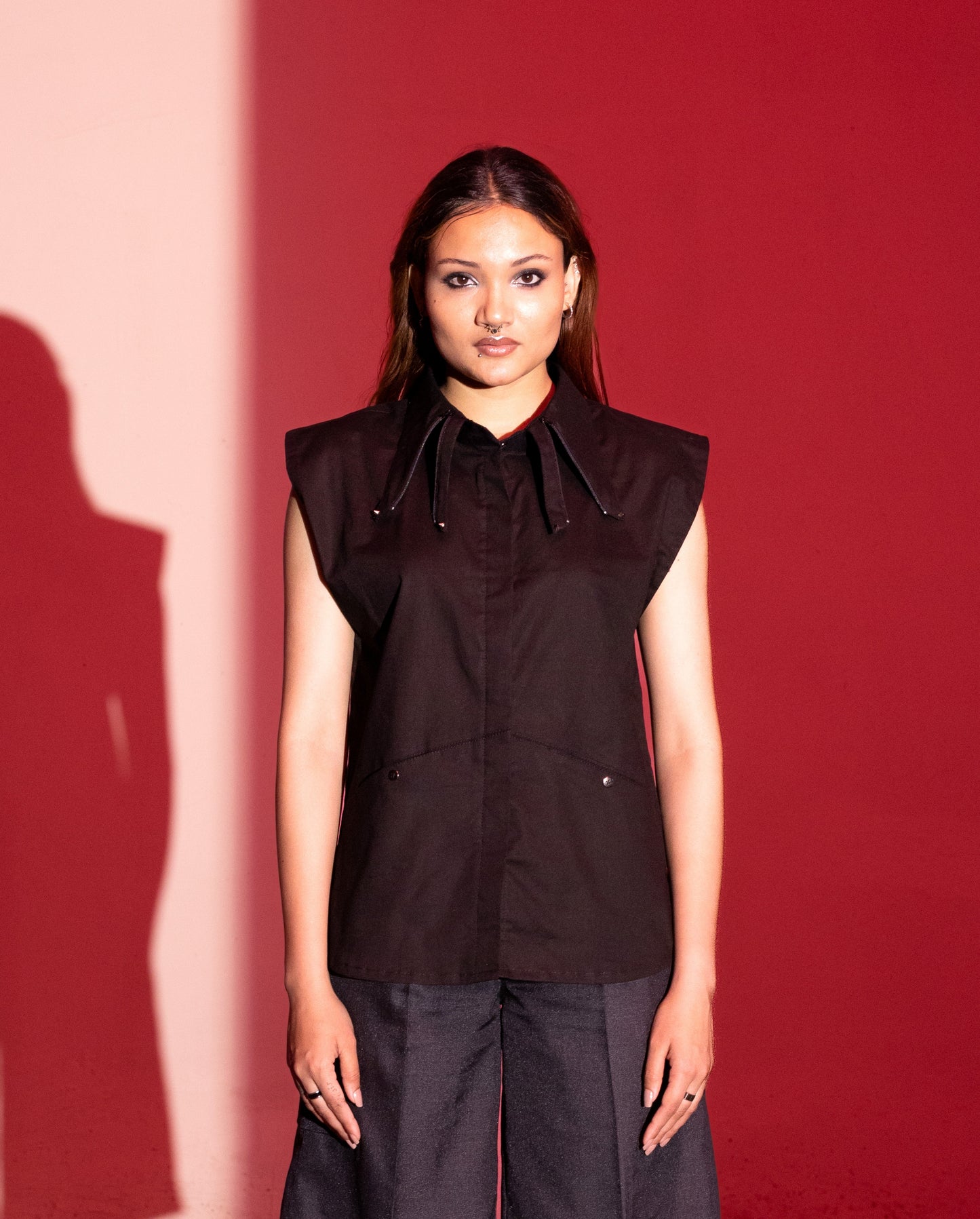 Linen Cut Sleeves - Black