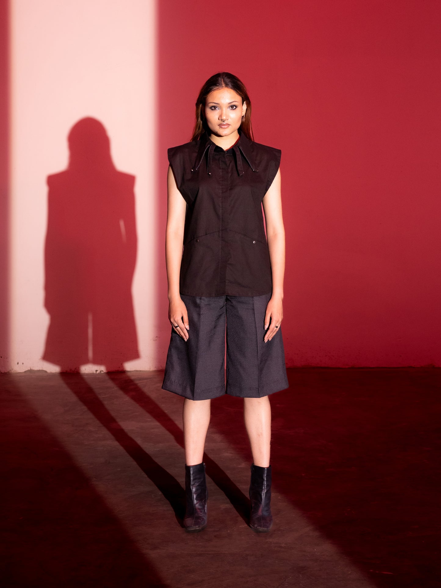 Linen Cut Sleeves - Black