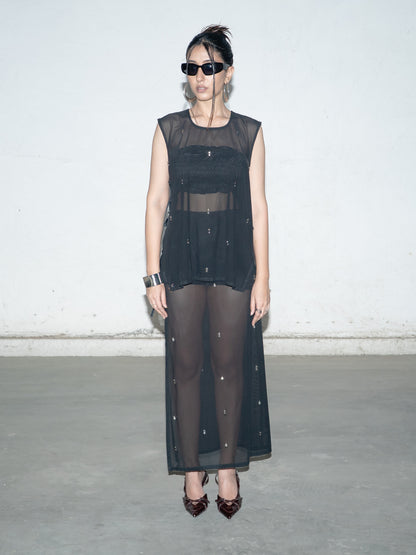 Molten Mesh Embellished Set