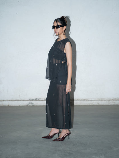 Molten Mesh Embellished Set