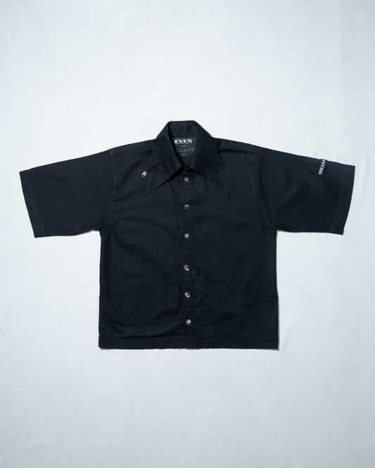 Spider Web Collar Shirt