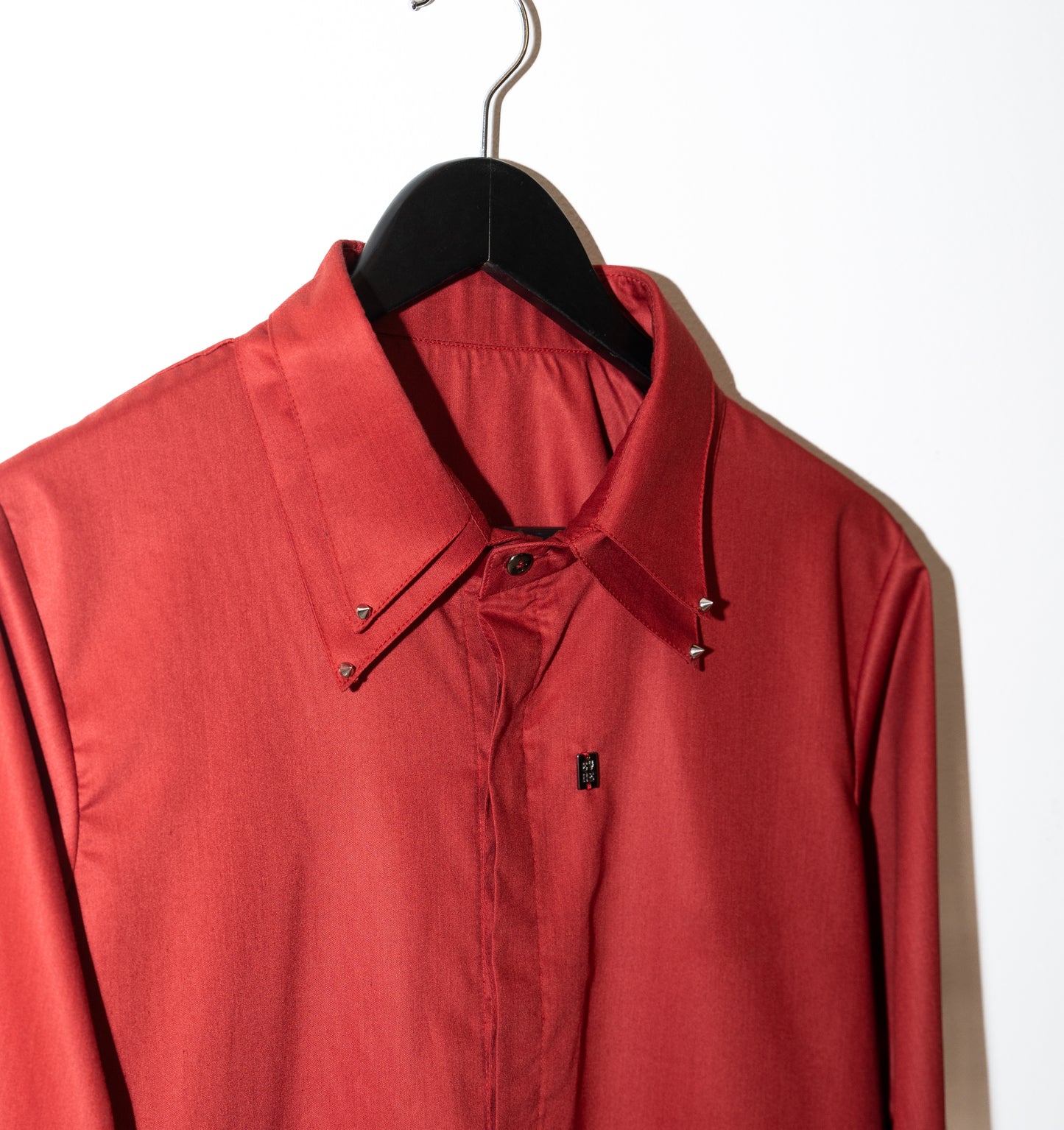 Cotton Sateen Shirt - Red