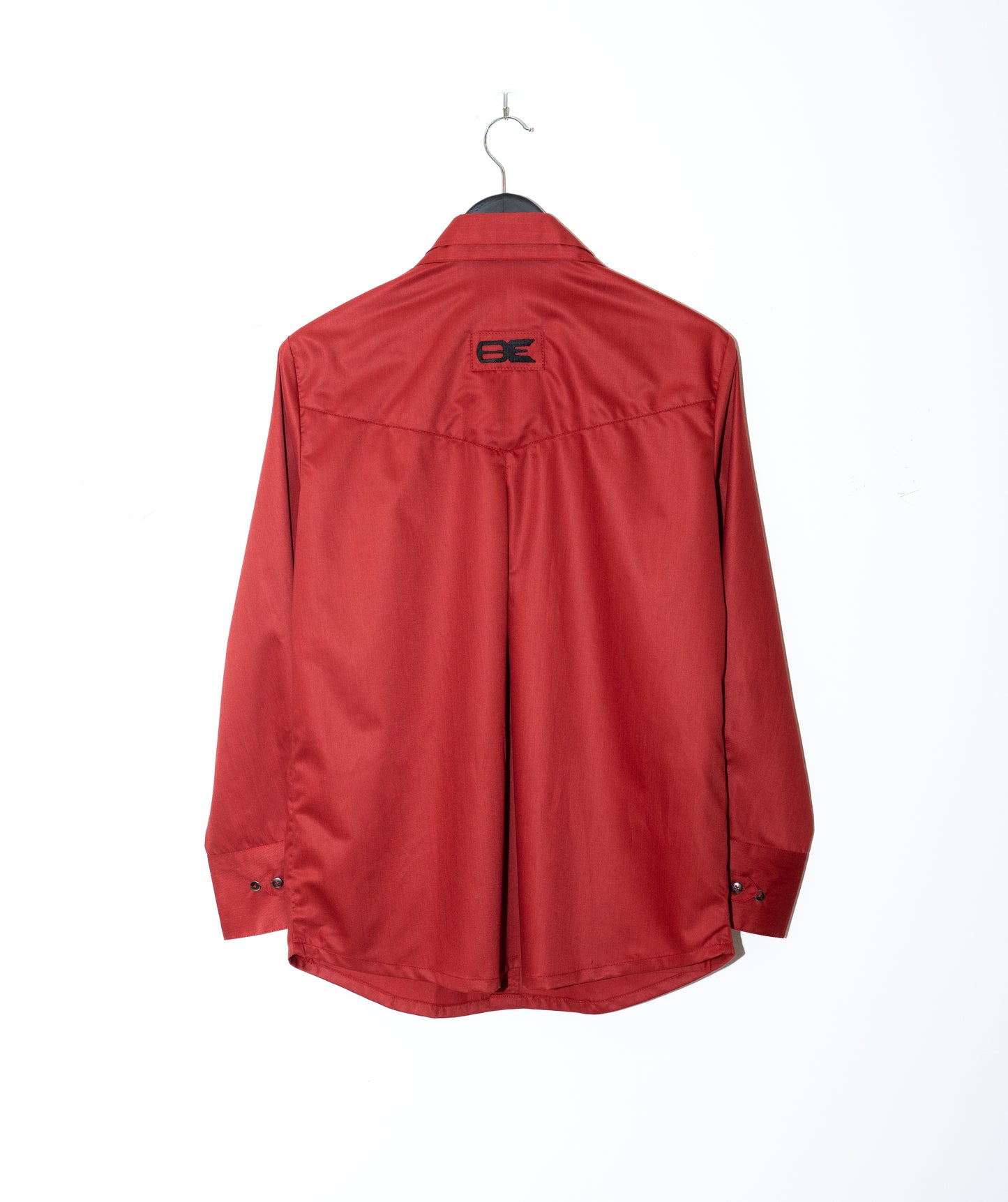 Cotton Sateen Shirt - Red