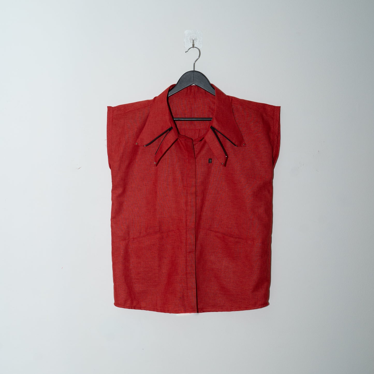 Linen Cut Sleeves - Red