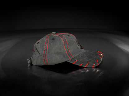 Grey Denim Cap