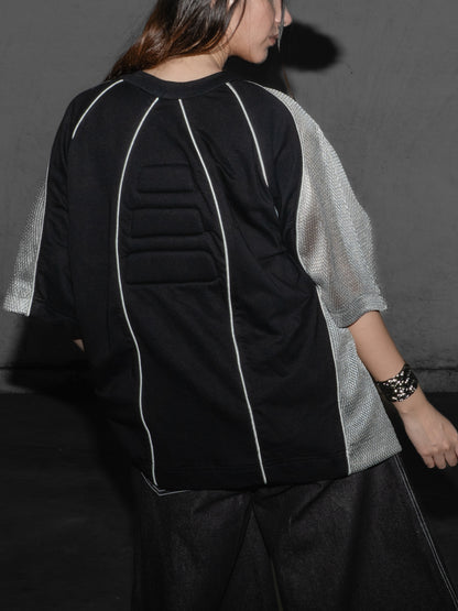 Patchwork T-Shirt with Padding