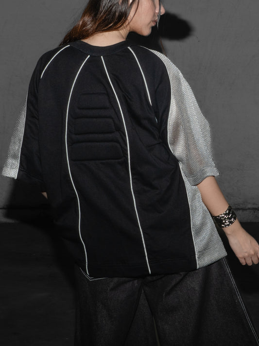Patchwork T-Shirt with Padding