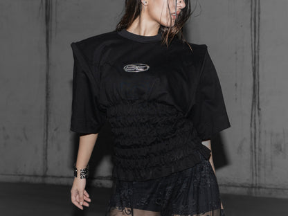 Devil Shoulder Bodycon T-Shirt