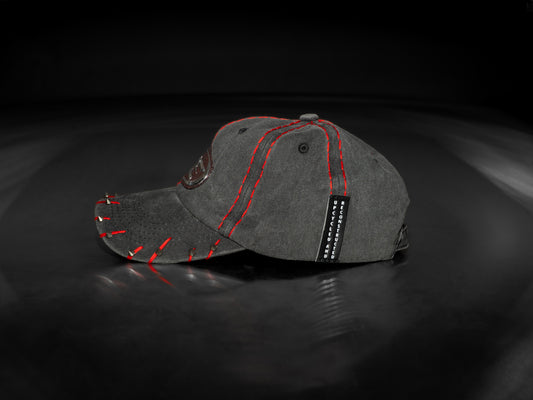 Grey Denim Cap