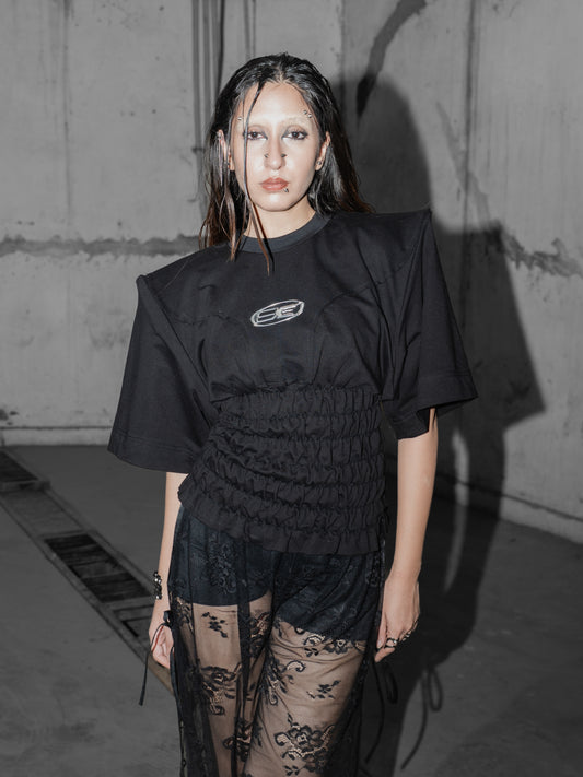 Devil Shoulder Bodycon T-Shirt