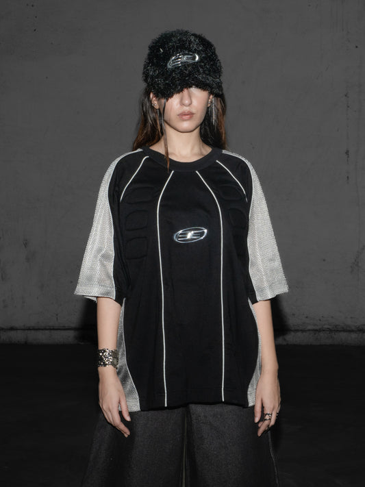 Patchwork T-Shirt with Padding