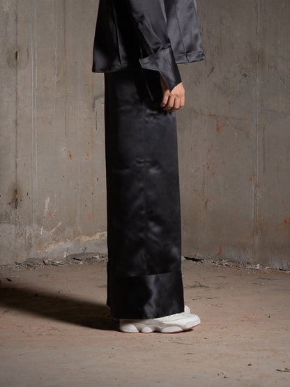 Noir Satin Pants