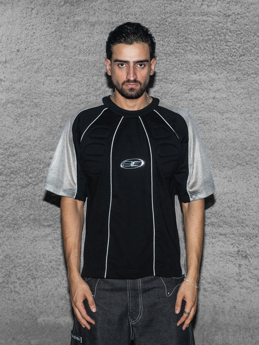Patchwork T-Shirt with Padding