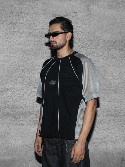 Patchwork T-Shirt with Padding